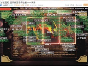 《梦三国2》无双杯秋季赛激战不停，6个晋级名额虚位